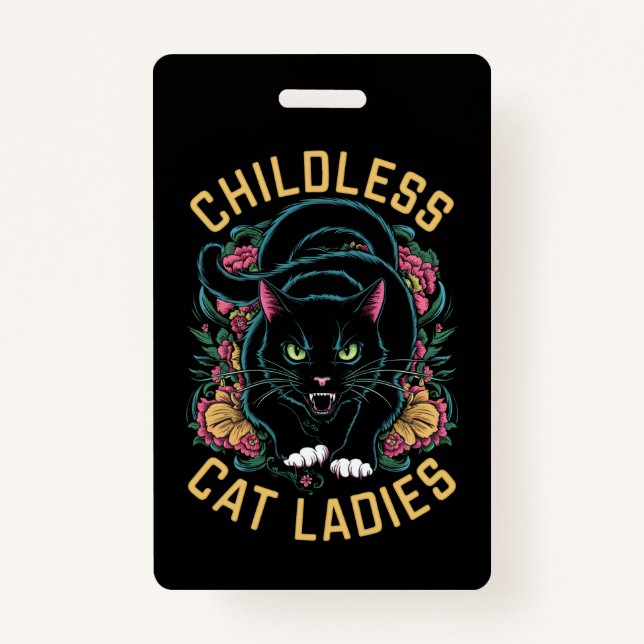 Tarjeta De Identificación Feminista de Cat Ladies 2024 (Anverso)