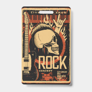 Tarjeta De Identificación Festival de rock