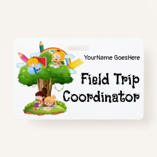 Tarjeta De Identificación Field Trip Coordinator