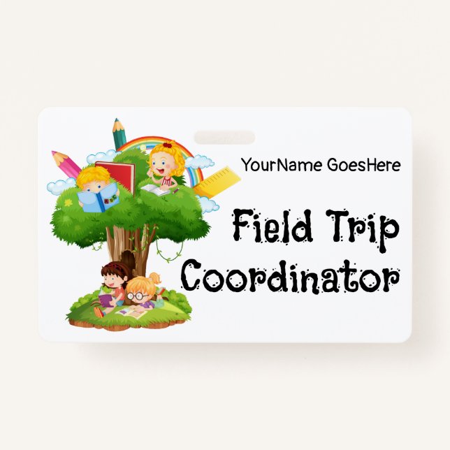 Tarjeta De Identificación Field Trip Coordinator (Anverso)