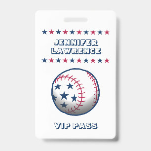Tarjeta De Identificación Fiesta del 4 de Julio de béisbol