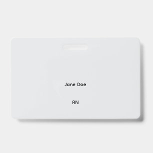 Tarjeta De Identificación final sin personalizar