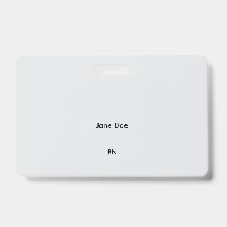 Tarjeta De Identificación final sin personalizar