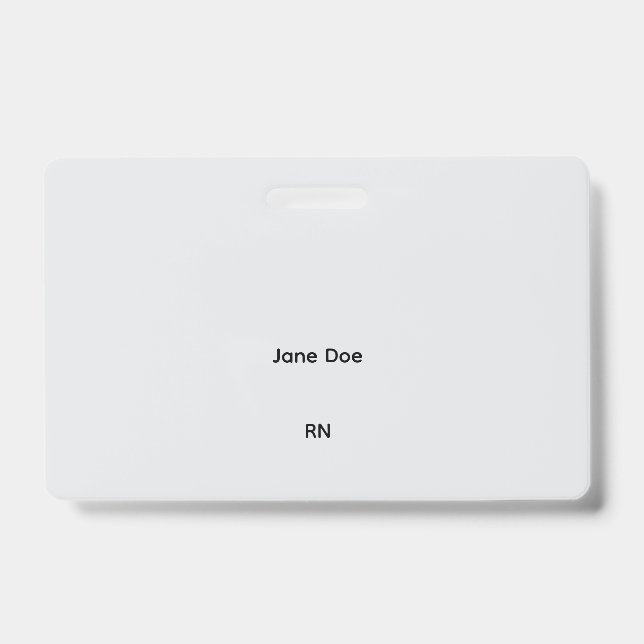 Tarjeta De Identificación final sin personalizar (Anverso)