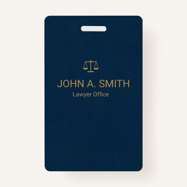 Tarjeta De Identificación Firma de Derecho personalizado (Anverso)