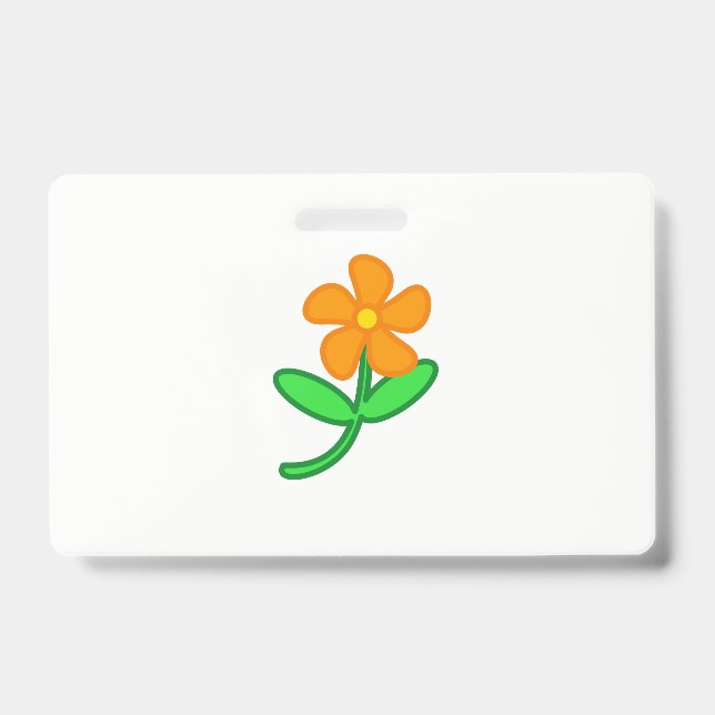 Tarjeta De Identificación Flor (Parte frontal)