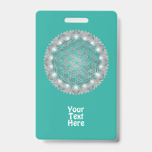 Tarjeta De Identificación FLOR DE LA VIDA - Geometría Sagrada Luz 2