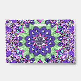 Tarjeta De Identificación Flor de Mandala