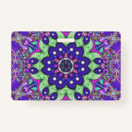 Tarjeta De Identificación Flor de Mandala