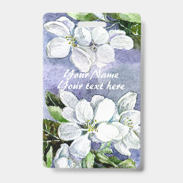 Tarjeta De Identificación Flor de manzana