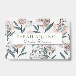 Tarjeta De Identificación Floral Doula Rosa Dusty
