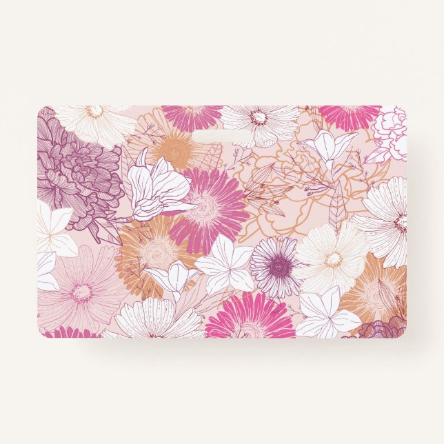 Tarjeta De Identificación Floral sin foco (Reverso)