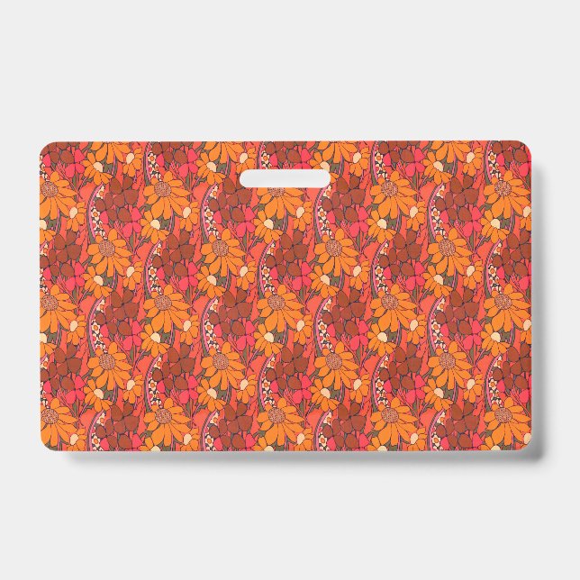 Tarjeta De Identificación Flores de Falln Groovy (Parte frontal)