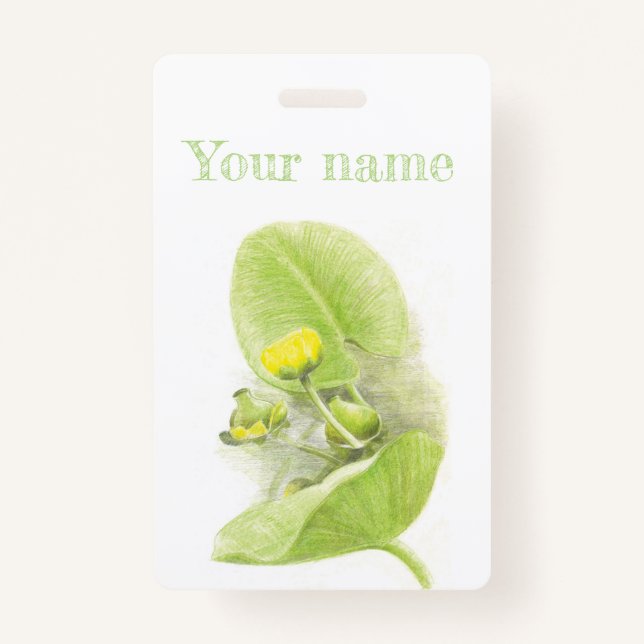 Tarjeta De Identificación Flores de lirios