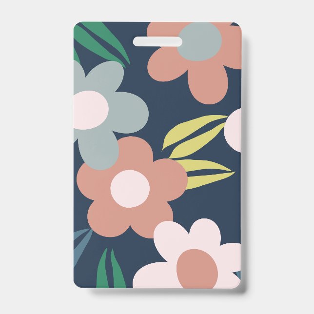 Tarjeta De Identificación Flores de primavera (Parte frontal)