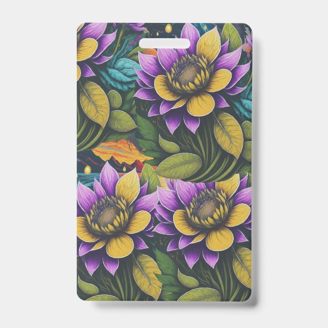 Tarjeta De Identificación Flores mágicas (Anverso)