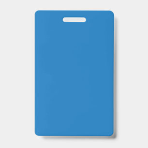 Tarjeta De Identificación fondo azul con reloj en blanco y negro