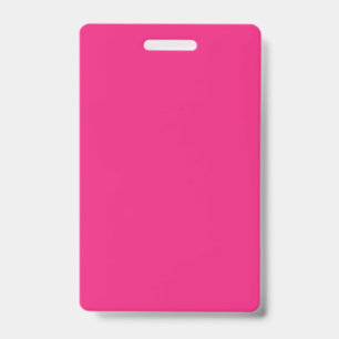 Tarjeta De Identificación fondo rosa con borde negro