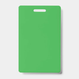 Tarjeta De Identificación fondo verde con borde blanco