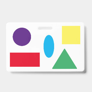 Tarjeta De Identificación Formas y alfabeto