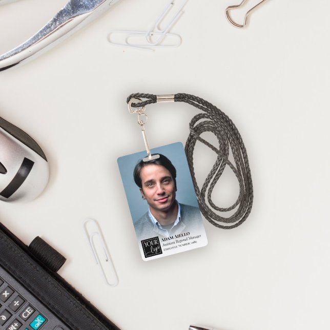 Tarjeta De Identificación Foto completa y identificación de empleado con log (Subido por el creador)
