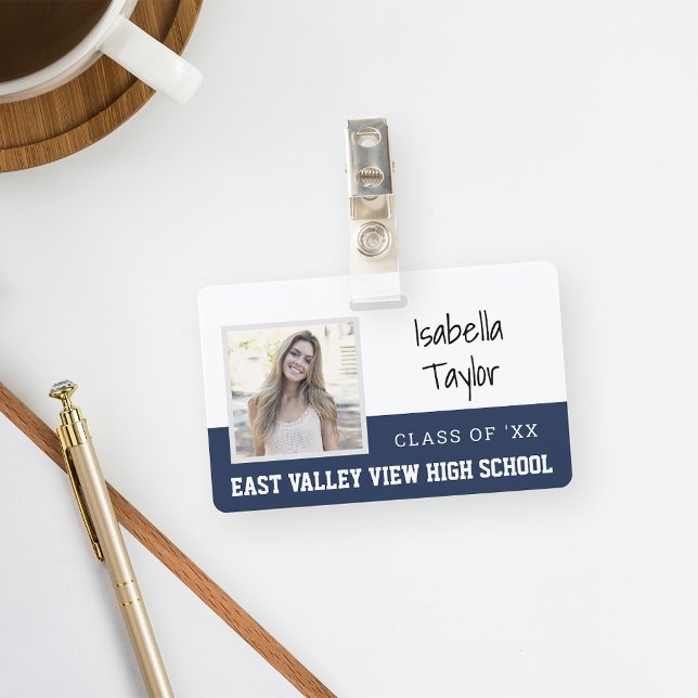 Tarjeta De Identificación Foto de Anuario de Reunión Escolar Personalizada (Subido por el creador)