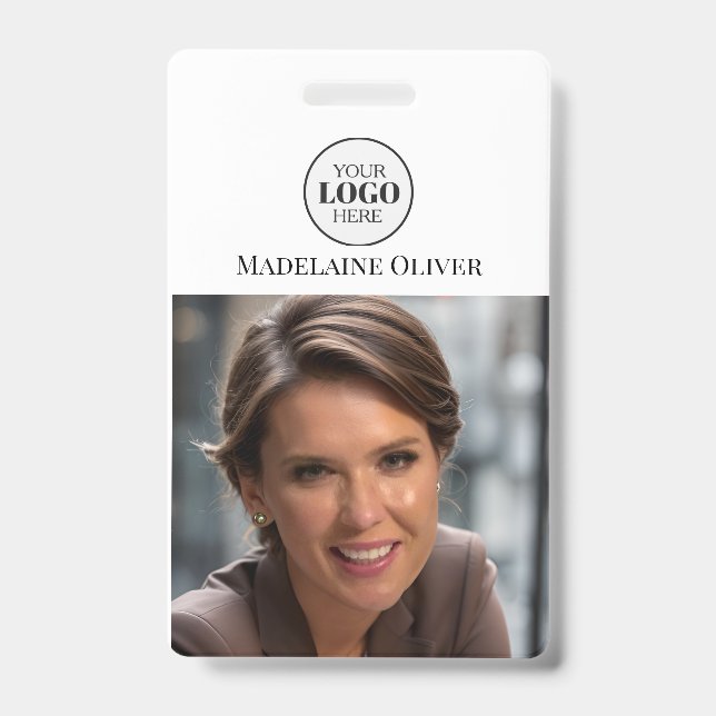 Tarjeta De Identificación Foto de carné de identificación del empleado (Parte frontal)