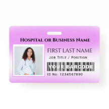 Foto de código de barras Enfermera Médica de atenc