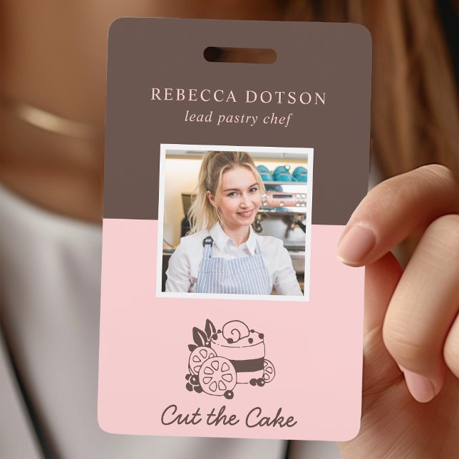 Tarjeta De Identificación Foto de empleado del pastelero pastelero Pastry (Subido por el creador)