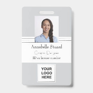 Tarjeta De Identificación Foto de empleado Identificación de seguridad