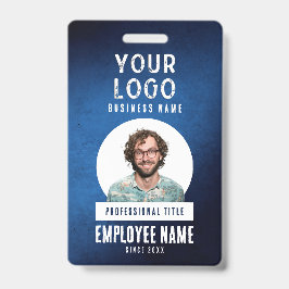 Tarjeta De Identificación Foto de empleado insignia empresarial gradiente gr