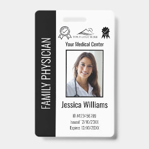 Tarjeta De Identificación Foto de empleado médico de hospital personalizada 