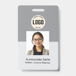 Tarjeta De Identificación Foto de empleado personalizada, código de barras, 