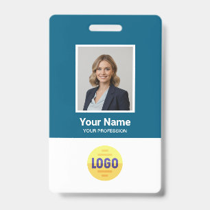 Tarjeta De Identificación Foto de empleado personalizada, código de barras,