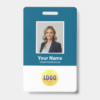 Tarjeta De Identificación Foto de empleado personalizada, código de barras,