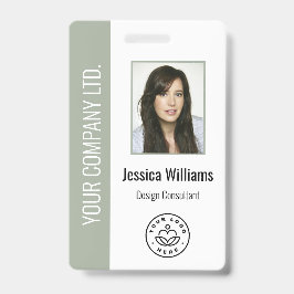 Tarjeta De Identificación Foto de empleado personalizada, código de barras, 