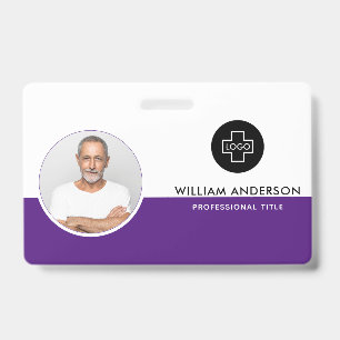 Tarjeta De Identificación Foto de empleado personalizada, código de barras,