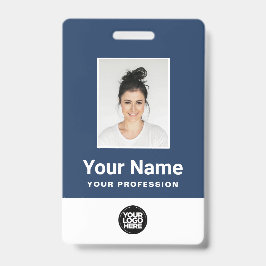 Tarjeta De Identificación Foto de empleado personalizada, código de barras, 