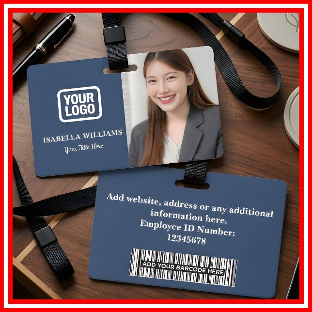 Tarjeta De Identificación Foto de empleado personalizada, código de barras,  (Subido por el creador)