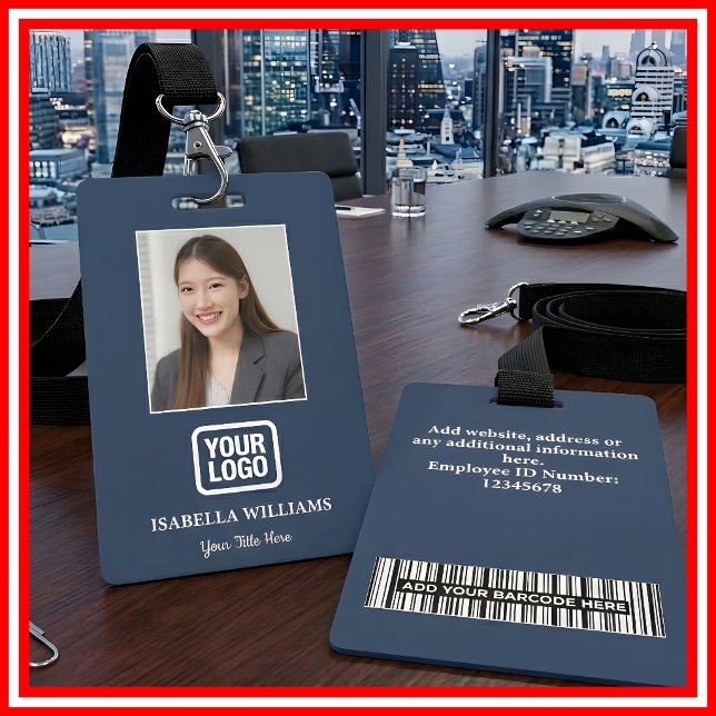 Tarjeta De Identificación Foto de empleado personalizada, código de barras,  (Subido por el creador)