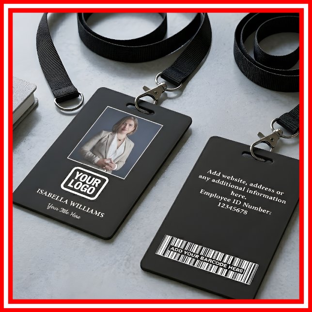 Tarjeta De Identificación Foto de empleado personalizada, código de barras,  (Subido por el creador)