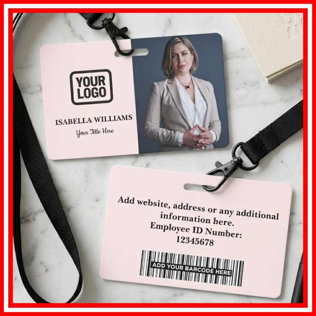 Tarjeta De Identificación Foto de empleado personalizada, código de barras,  (Subido por el creador)