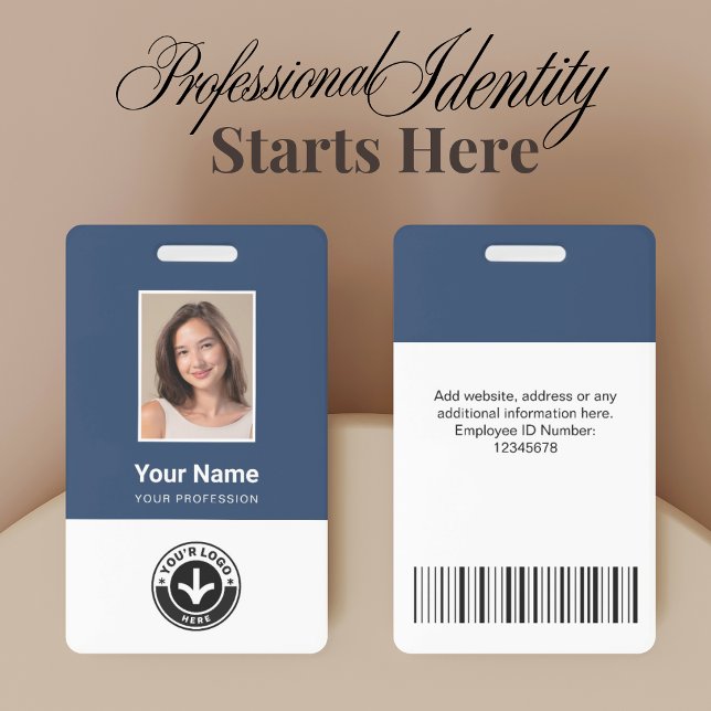 Tarjeta De Identificación Foto de empleado personalizada, código de barras,  (Subido por el creador)