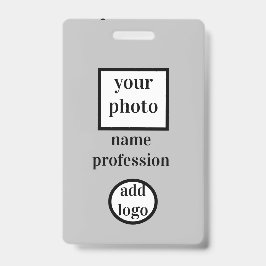 Tarjeta De Identificación foto de empleado personalizada, código de barras, 