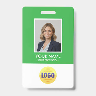 Tarjeta De Identificación Foto de empleado personalizada, código de barras,