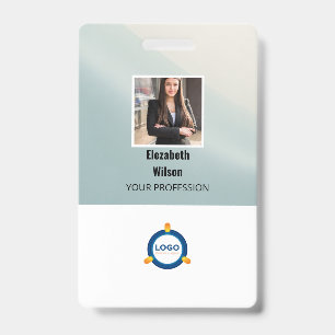 Tarjeta De Identificación Foto de empleado personalizada, código de barras,