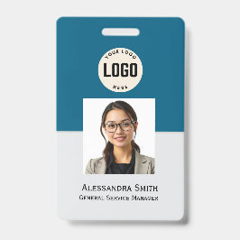 Tarjeta De Identificación Foto de empleado personalizada, código de barras, 