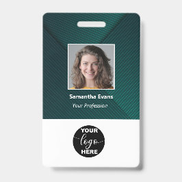 Tarjeta De Identificación Foto de empleado personalizada Código de barras de