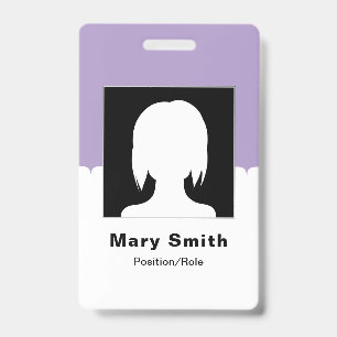 Tarjeta De Identificación Foto de empleado personalizada, código QR, logotip
