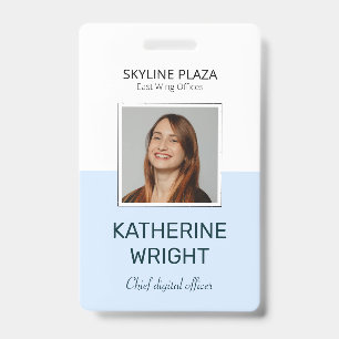 Tarjeta De Identificación Foto de empleado personalizada cuadrada ID Nombre